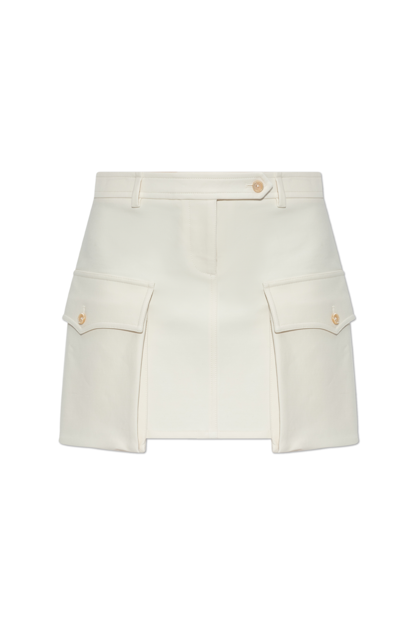 【関税＆送料込み】Tom Ford Silk And Cotton Mini Skirt Wool and silk-blend bouclé miniskirt in beige - Tom Ford